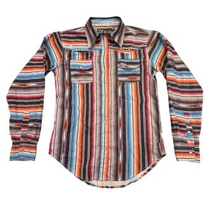 Cowgirl Hardware Girl's Size Large 10/12 Pearl Snap Button Down Western Rodeo